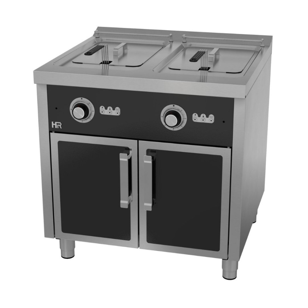 Friteuse  15l+15l triphasée série 750 sur placard