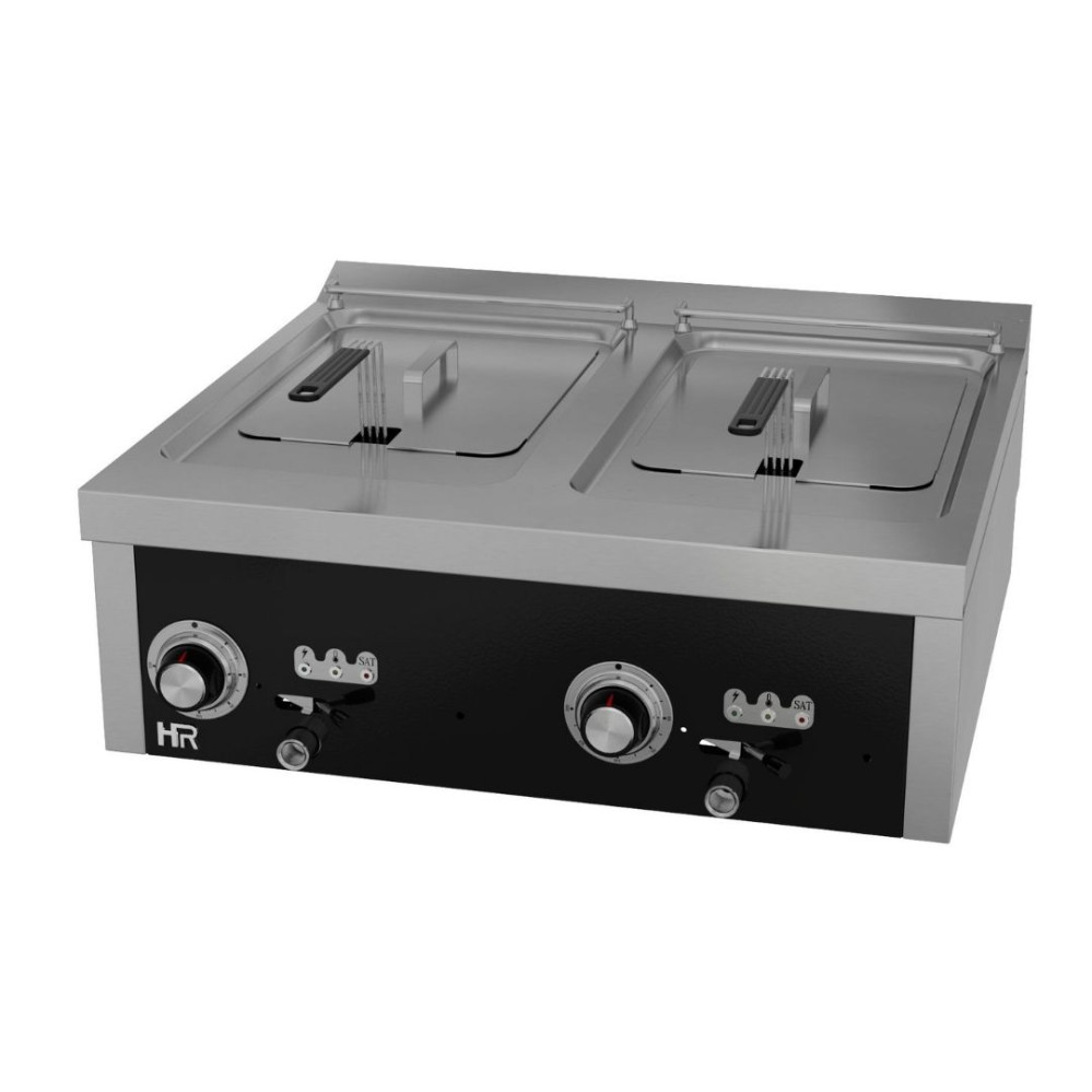 Friteuse  15l+15l triphasée série 750 á poser