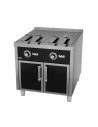 Friteuse 22L + 22L Triphasée Série 900 sur placard