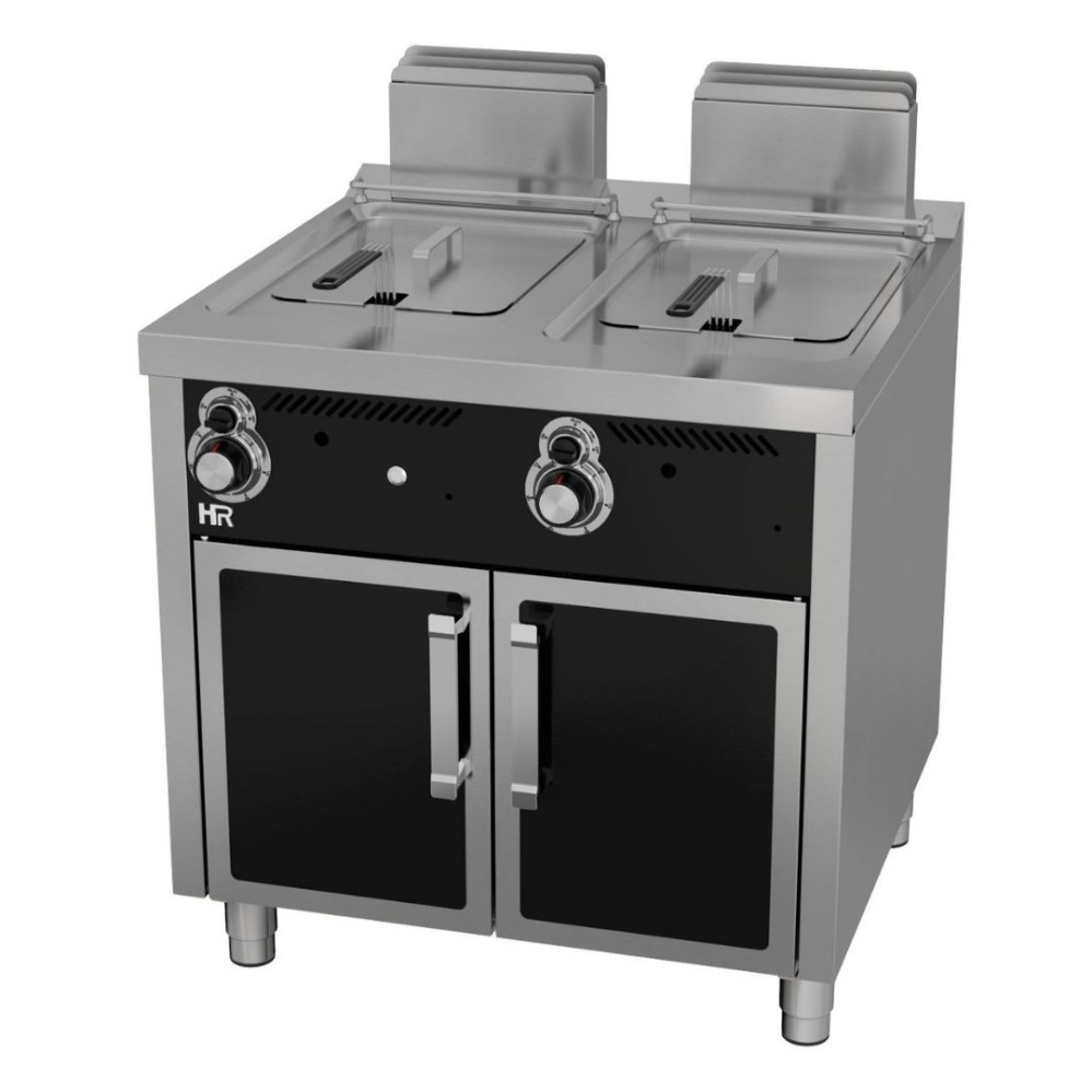 Friteuse á gaz  12l+12l série 750 sur placard