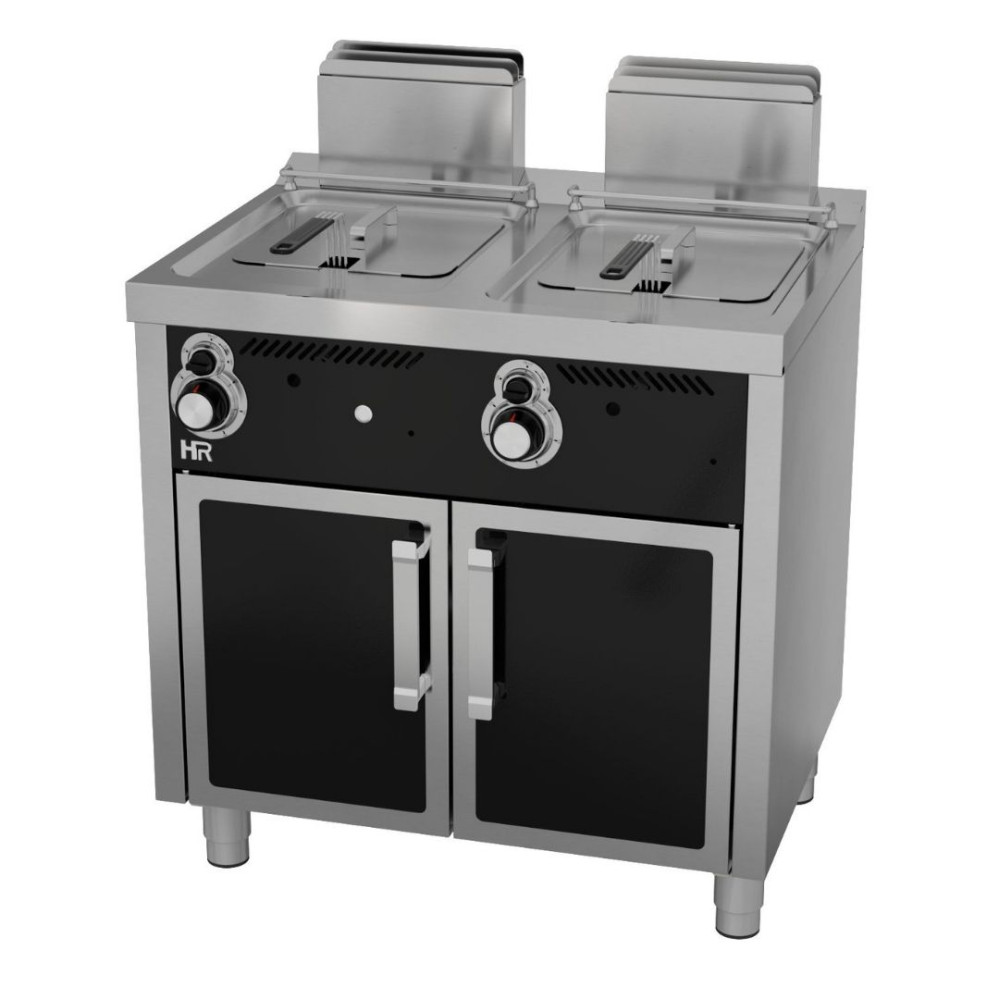 Friteuse á gaz  8l+8l série 600 sur placard
