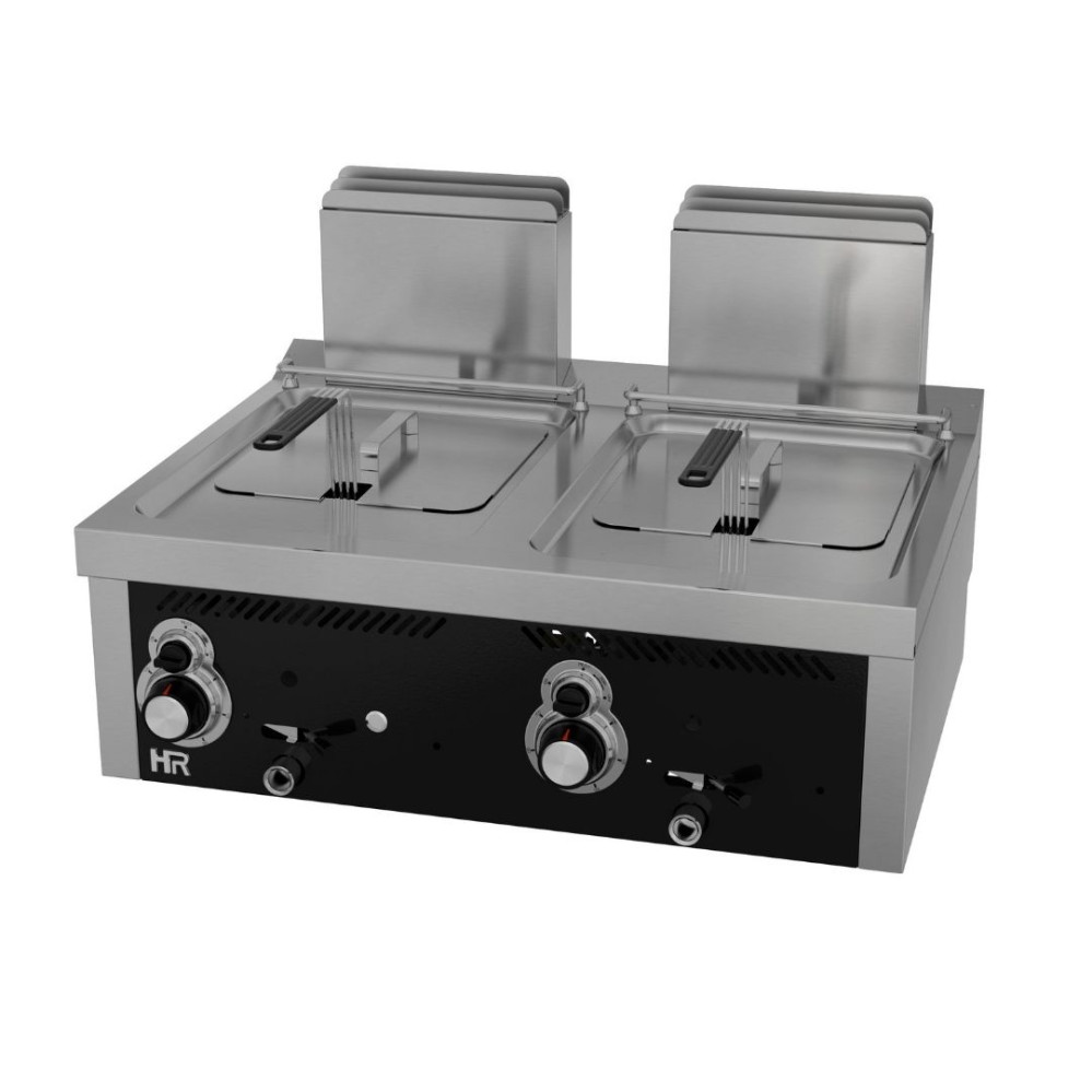 Friteuse á gaz  8l+8l série 600 á poser