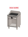 Fry-top s/600 acier rectifié 600 sur placard