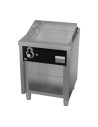 Fry-top s/600 chromée 600  sur placard