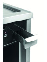 Fry-top 750 chromée 400  sur placard