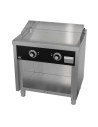 Fry top électrique 800 sur placard 600 chromée