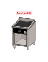 Fry top électrique 600 sur placard 750 acier rectifié
