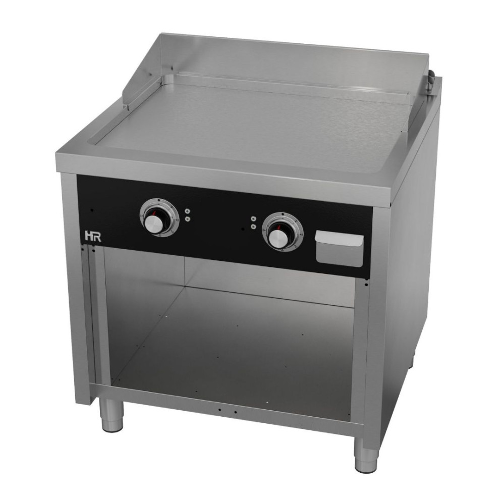 Fry top électrique 800 sur placard 750 acier rectifié