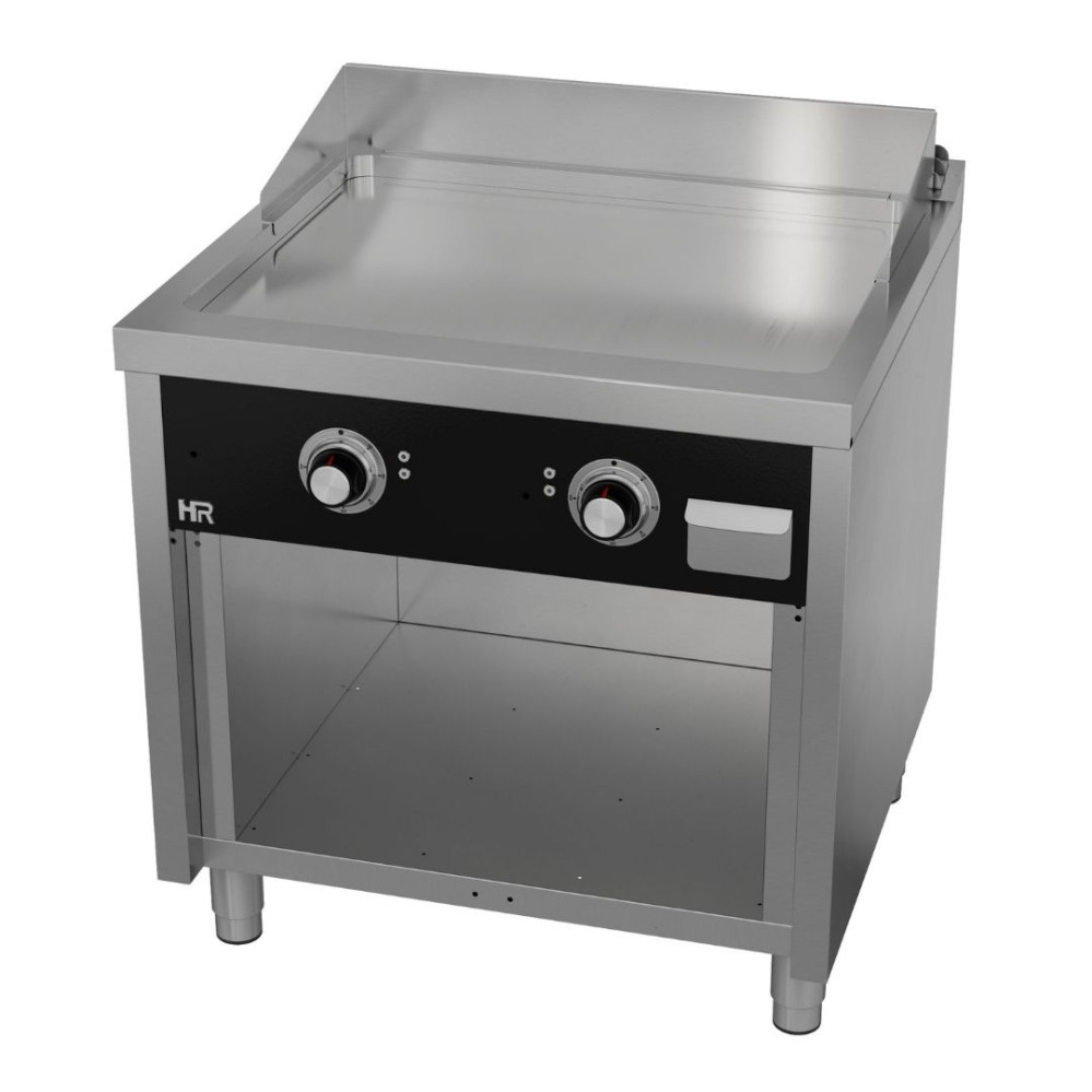 Fry top électrique 800 sur placard 750 chromée