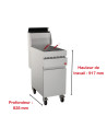 Friteuse gaz haut rendement