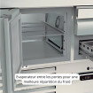 Meuble saladette 700 positif - 3 portes
