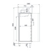 Armoire pâtissière négative 1 porte