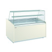 Vitrine fond plat - Vitrage haut - 1 étagère - Longueur 1265