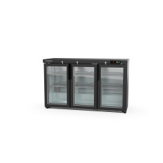 Arrière-bar positif H.850 3 p. vitrées battantes