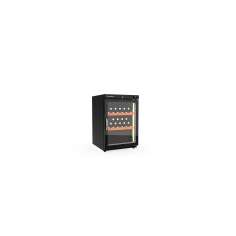Armoire à vin mono-température 1 porte - Extérieur noir Intérieur noir