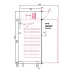 Armoire GN2/1 côtés emboutis positive 1 porte