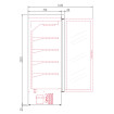 Armoire minimarket positive 2 portes