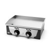 Plancha gaz 15 mm - Revêtement chrome