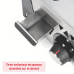 Plancha gaz 15 mm - Revêtement chrome