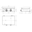 Plancha gaz 15 mm - Revêtement chrome