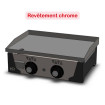 Plancha gaz 15 mm - Revêtement chrome