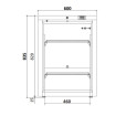 Mini armoire porte pleine - température négative (-22/-18°C) - Extérieur blanc - Volume : 115L
