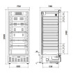 Armoire positive GN2/1 + 600x400 - Porte vitrée