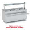 Meuble bain-marie à eau sans réserve