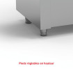 Ilot central ventilé avec bain marie à chaleur sèche