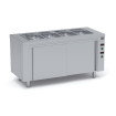 Meuble bain-marie ventilé avec réserve chaude