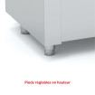 Meuble bain-marie ventilé avec réserve chaude
