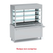 Meuble réfrigéré + vitrine réfrigérée 3 niveaux