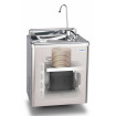 Fontaine réfrigérée - 2 sorties - 55 L/h - Eau froide - Inox