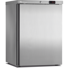 Mini armoire porte pleine - température positive (+1/+8°C) - Extérieur inox - Volume : 122L,