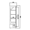 Armoire d'exposition positive 1 porte