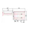 Meuble soubassement GN1/1 Hauteur 600