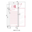 Armoire GN2/1 côtés emboutis positive 2 portes