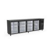 Arrière-bar positif H.820 4 p. vitrées battantes