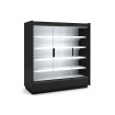 Vitrine murale supermarché gamme CLOVER - Hauteur 2m - Profondeur 791 mm - Avec portes vitrées