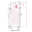 Armoire GN2/1 côtés emboutis positive 1 porte