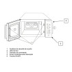 Four à micro-ondes Cafeteria sole fixe 1100W