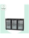 Arrière-bar positif H.850 3 p. vitrées battantes