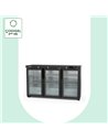 Arrière-bar positif H.850 3 p. vitrées battantes