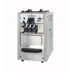 Machine à glaces soft et frozen yogurts - Sur comptoir - Débits intensifs - 2 parfums + panachage - 2 x 12 L - Alim. par gravité