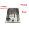 Machine à glaces soft et frozen yogurts - Sur comptoir - Débits intensifs - 2 parfums + panachage - 2 x 12 L - Alim. par gravité