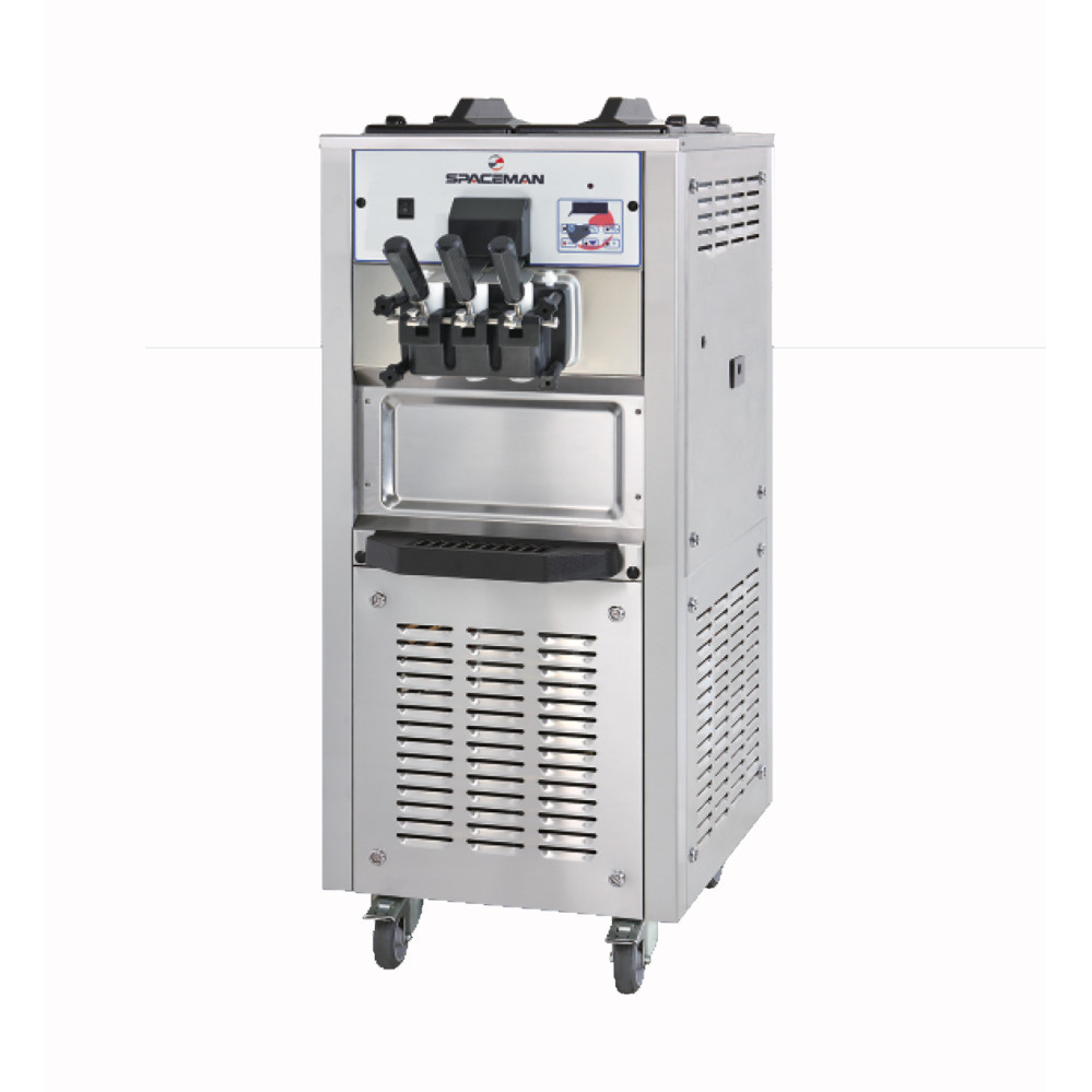 Machine à glaces soft et frozen yogurts - Sur roulettes - Débits intensifs - 2 parfums + panachage - 2 x 12 L
