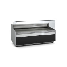 Vitrine horizontale pâtissière prof 960 - Vitre droite double basse - Longueur 1985