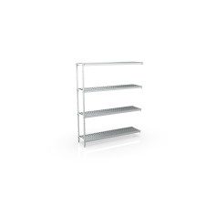 Rayonnage d'angle 1050x1970x500 4 niv