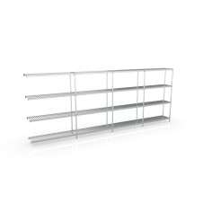 Rayonnage d'angle 5850x1370x500 4 niv