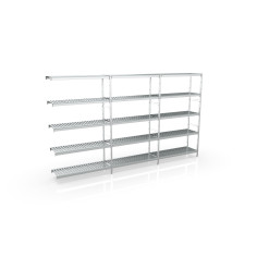 Rayonnage d'angle 4815x1970x500 5 niv